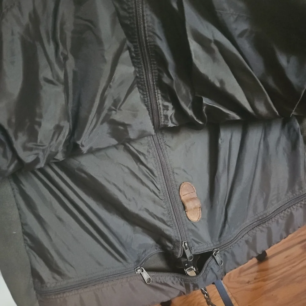 Vintage High Sierra Leather & Canvas Garment Weekender Bag – Carry-On Nwt